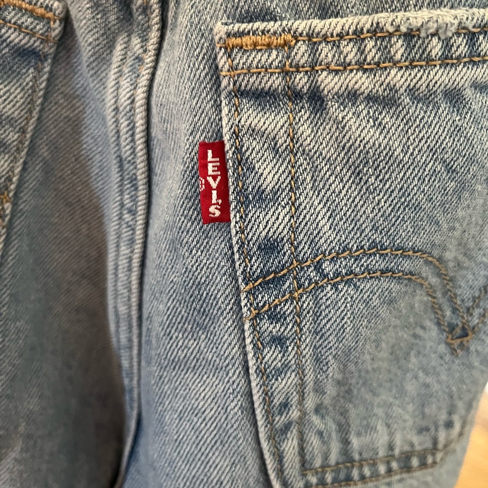 Levi's Premium High Rise Loose Tapered Distressed Denim Jeans